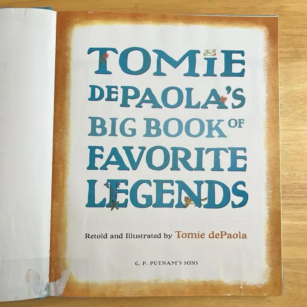 Tomie dePaolas Big Book of Favorite Legends Hardcover Childrens Story Book